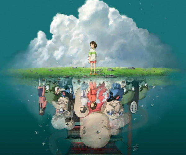 Spirited Away - Studio Ghibli - Japanaese Animated Movie Characters Poster - Framed Prints