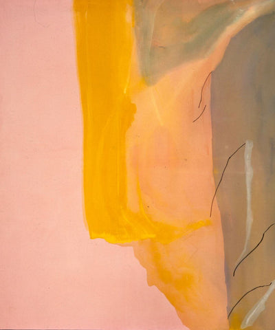 Spiritualist - Helen Frankenthaler - Abstract Expressionism Painting by Helen Frankenthaler