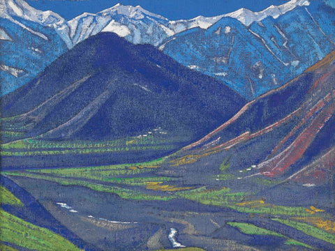 Spring In Kulu - Large Art Prints by Nicholas Roerich