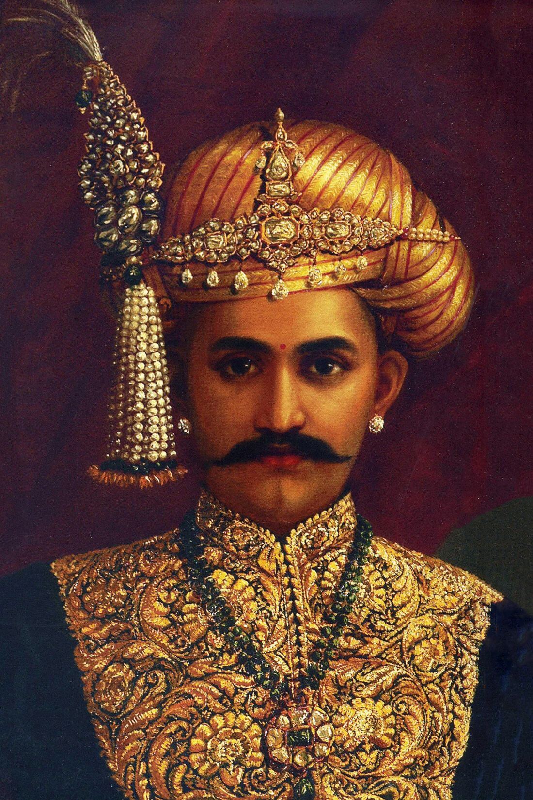 Wodeyar Sri Chamarajendra Wodeyar X - Raja Ravi Varma - Canvas Prints by Raja ...