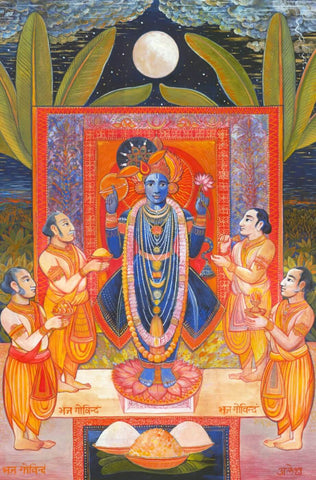 Srinathji Krishna - Canvas Prints by Jai
