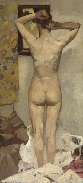 Standing Nude (Stehender Akt)- George Breitner - Dutch Impressionist Painting - Life Size Posters