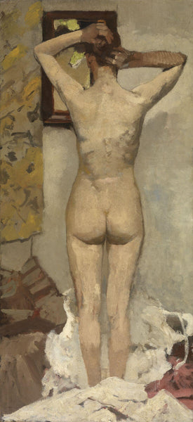 Standing Nude (Stehender Akt)- George Breitner - Dutch Impressionist Painting - Canvas Prints