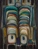 Stacked - Contemporary Abstract Painting - Canvas Prints