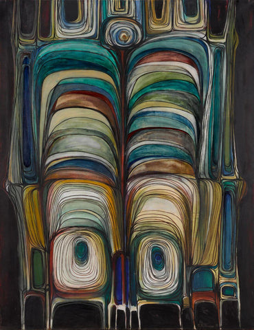 Stacked - Contemporary Abstract Painting - Posters