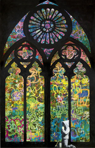Stained Window Piece – Banksy – Pop Art - Posters