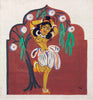 Standing Figure Under A Kadam Tree - Haripura Posters Collection - Nandalal Bose - Bengal School Painting - Framed Prints