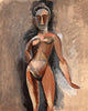 Standing Nude (Nu Debout Staand Naakt) - Pablo Picasso - Primitivism Painting - Framed Prints