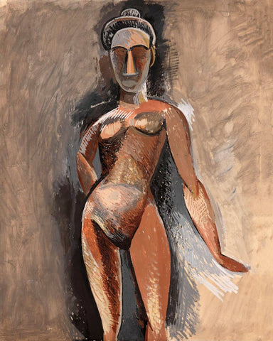 Standing Nude (Nu Debout Staand Naakt) - Pablo Picasso - Primitivism Painting - Posters
