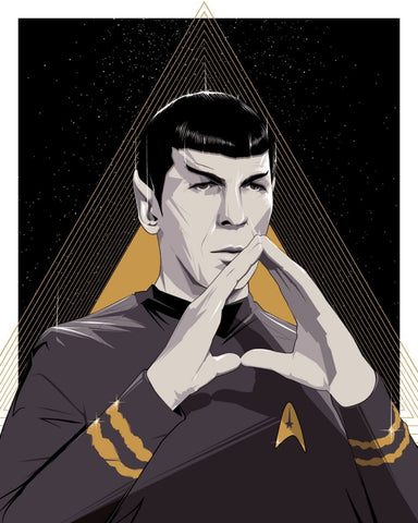 Star Trek - Spock - Leonard Nimoy - Fan Art - Hollywood Movie Poster Collection - Posters by Sam