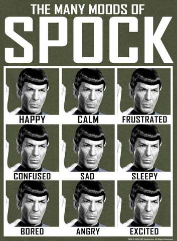 Star Trek - The Many Moods of Mister Spock -Logic - Hollywood Movie Poster Collection - Framed Prints