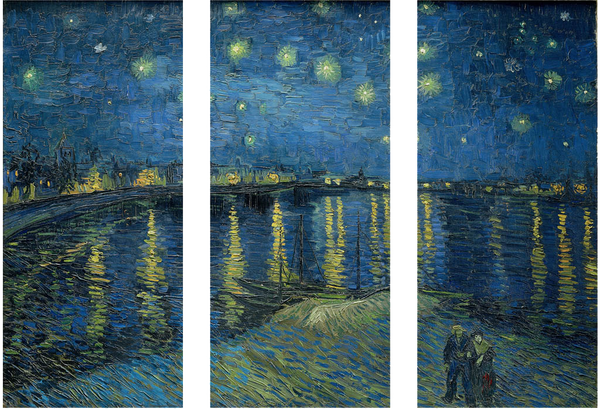 Starry Night Over The Rhone by Vincent van Gogh - Art Panels