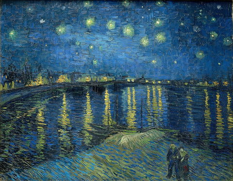 Starry Night Over The Rhone - Life Size Posters by Vincent Van Gogh