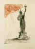 Statue Of Liberty - Salvador Dali - Surrealist Illustration Print - Framed Prints