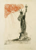 Statue Of Liberty - Salvador Dali - Surrealist Illustration Print - Posters
