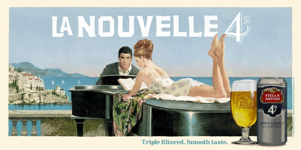 Stella Artois - European Vintage Advertising Poster - Home Bar Wall Decor Poster Art Beer Lover Gift - Framed Prints