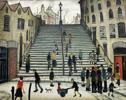 Steps Of Wick - L S Lowry - Posters by L S Lowry