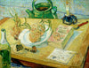 Still Life With Drawing Board Pipe Onions and Sealing Wax - Vincent van Gogh Painting - Framed Prints
