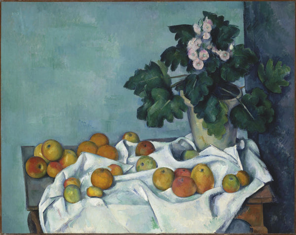 Still Life with Apples and a Pot of Primroses - Posters