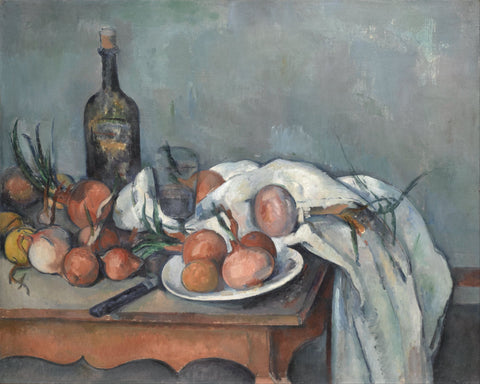 Still Life with Onions by Paul Cézanne