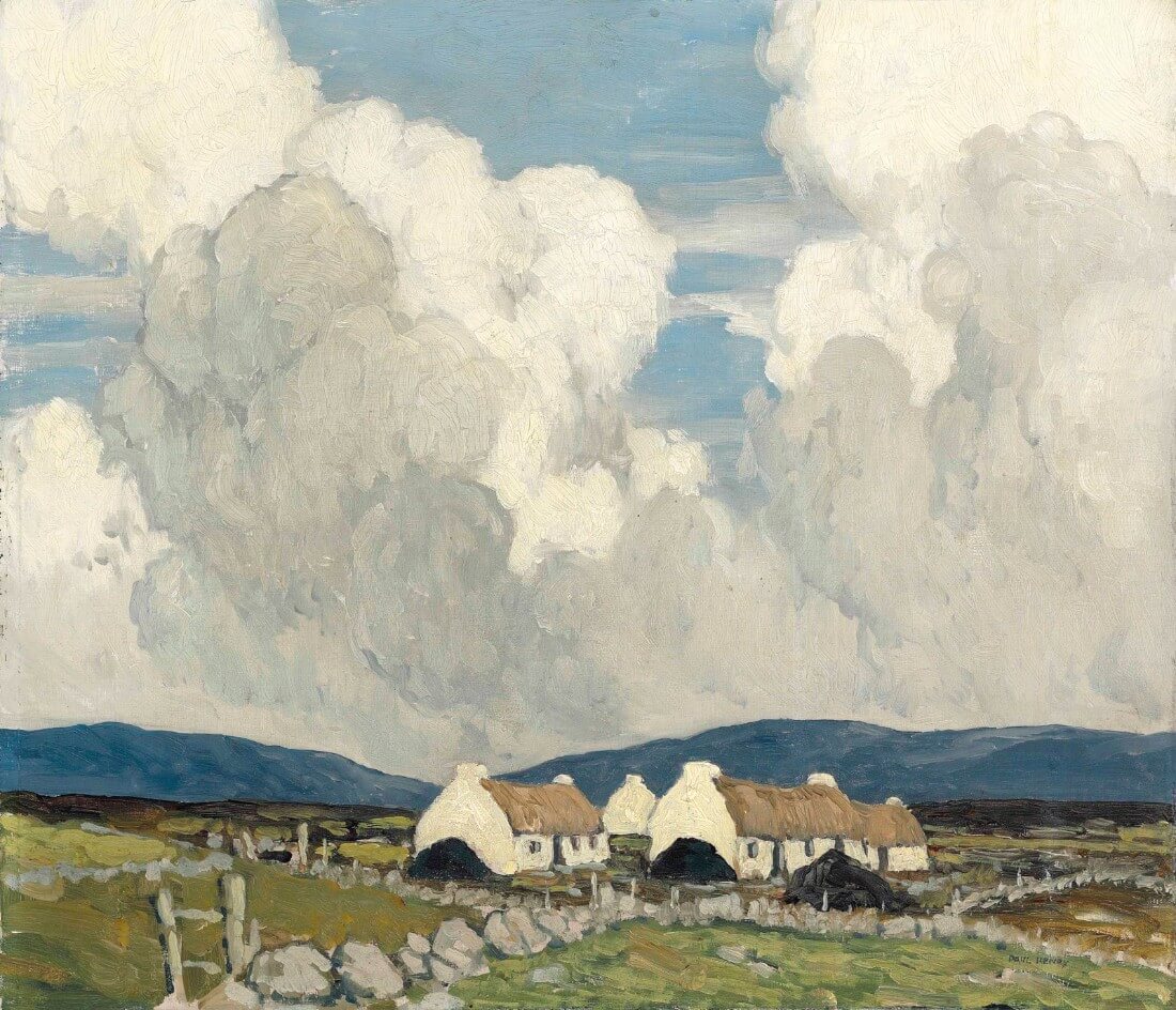 Stone Walls Of Galway - Paul Henry RHA - Irish Master - Landscape ...