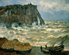 Stormy Sea At Etretat (Mer Agitée à Etretat) - Claude Monet - Framed Prints