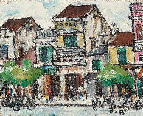 Street In Hanoi (Ruelle A Hanoi) I - Posters by Bui Xuan Phai