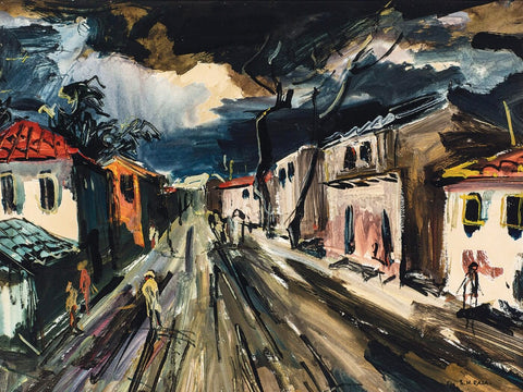 Street Scene by Sayed Haider Raza