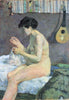 Study Of A Nude (Suzanne Sewing) - Canvas Prints