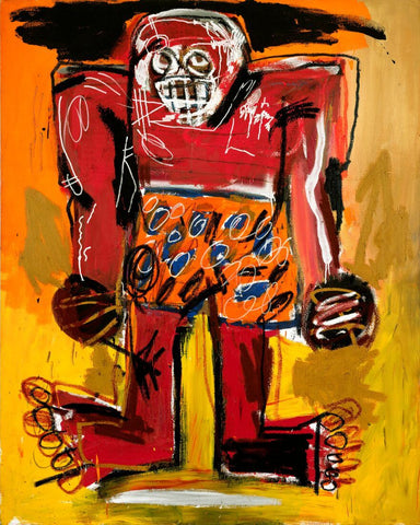 Sugar Ray Robinson (Boxer) - Jean-Michael Basquiat - Neo Expressionist Painting - Framed Prints