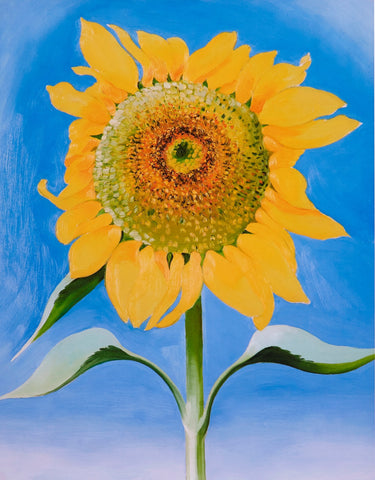 Sunflower - Framed Prints by Georgia OKeeffe
