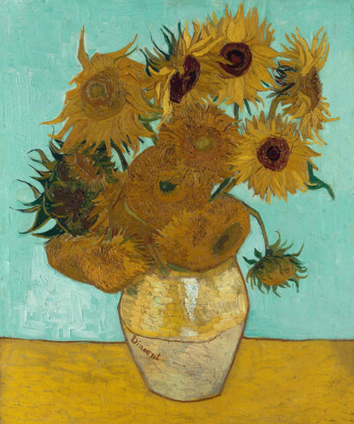 Sunflowers (Munich Museum Version) - Vincent van Gogh - Life Size Posters by Vincent Van Gogh