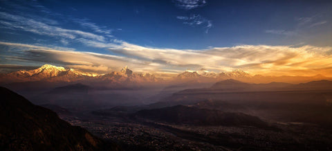 Sunrise - Nepal Himalaya Annapurna Sarangkot Pokhara - Art Prints
