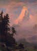 Sunrise on the Matterhorn - Albert Bierstadt - Landscape Painting - Framed Prints