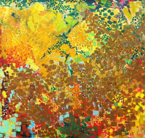 Sunroy - Lynne Drexler - Abstract Floral Painitng - Framed Prints by Lynne Drexler