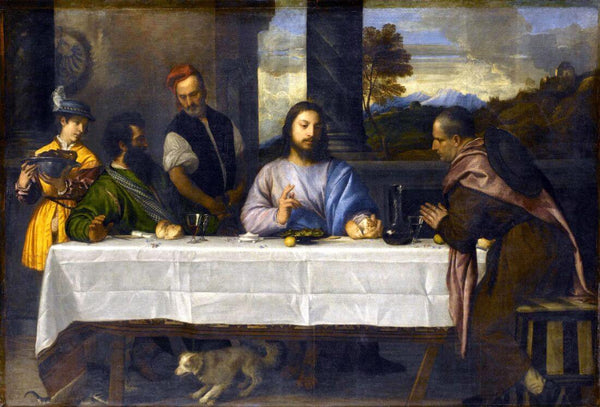 The Supper At Emmaus (La Cena De Emaús) – Caravaggio – Christian Art Painting - Life Size Posters