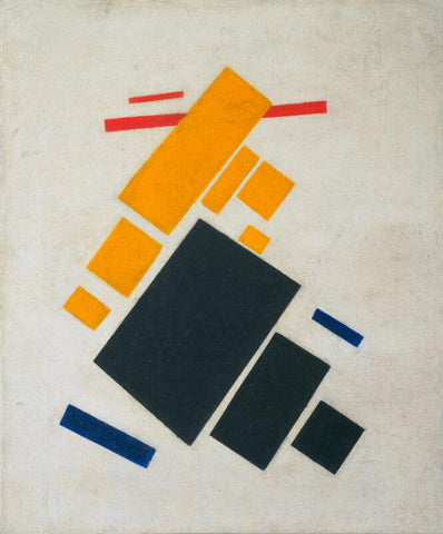 Kazimir Malevich - Suprematist Composition, Airplane Flying, 1915 - Canvas Prints