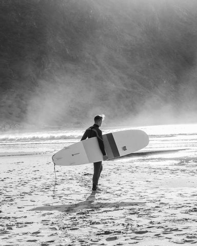 Surfer Walking With Board by Ryan