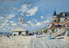 The Boardwalk on the Beach at Trouville (La promenade sur la plage de Trouville) – Claude Monet Painting – Impressionist Art - Art Prints