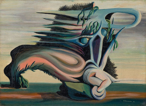 Surrealist Composition - Oscar Dominguez - Surrealist Painting - Large Art Prints