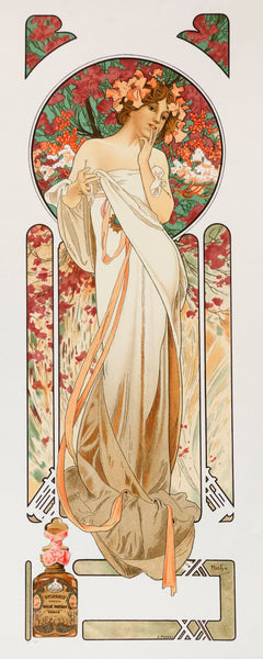 Sylvanis Essence -Advertisement Poster - Alphonse Mucha - Art Nouveau Print - Life Size Posters