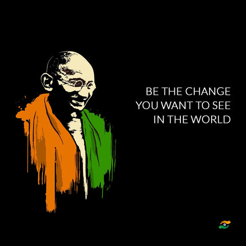 Mahatma Gandhi Quotes - Be The Change You Want To See In The World - Posters