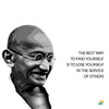Mahatma Gandhi Quotes - The Best Way To Find Yourself Is To Lose Yourself In The Service Of Others - Canvas Prints