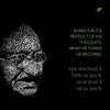 Mahatma Gandhi Quotes In Hindi - A Man Is But A Product Of His Thoughts - Posters