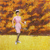 Contemporary Art - Badminton Playing Nurse - Framed Prints