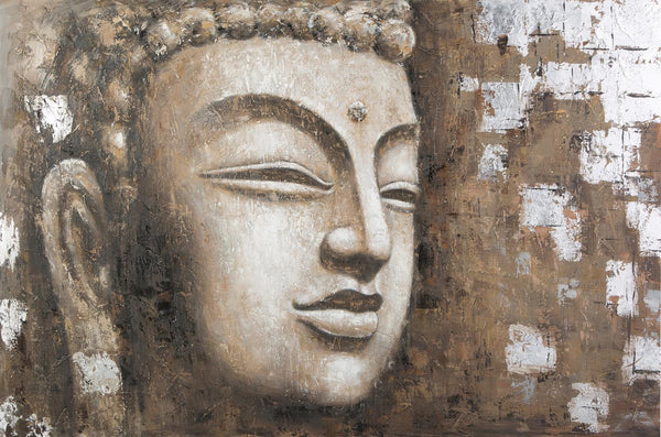Gautam Buddha Oil Painting - Art Prints