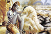 Lord Shiva Drinking Halahala Poison From Samudra Manthan - Framed Prints
