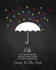 Motivational Poster - Dance In The Rain-  Inspirational Quote - Canvas Prints