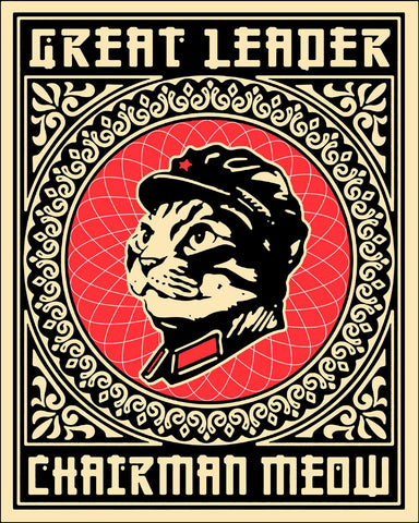 Pop Art - Chairman Meow - Art Prints