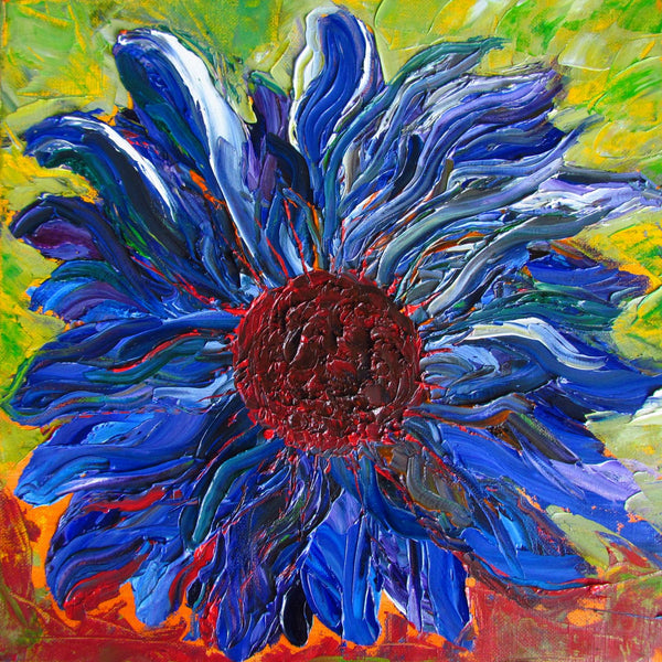 Cool Sunflower Art On Sunny Day - Art Prints